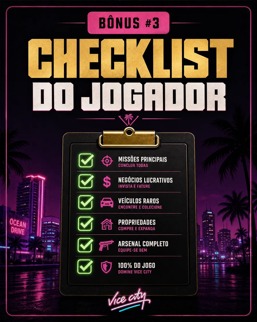 Bônus 3 — Checklist do jogador